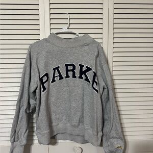 Parke Grey/Navy Mockneck Sweatshirt